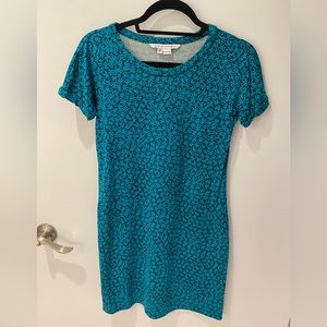 Diane Von Furstenberg DVF Beth Vintage dress Meadow teal green dress